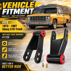 2 Inch Leveling Lift Drop Leaf Spring Shackle Lowering Kit For Chevy C10
