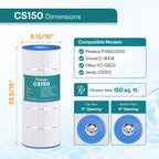 CS150 Pool Filter Replaces Jandy CS150, CCX1500RE