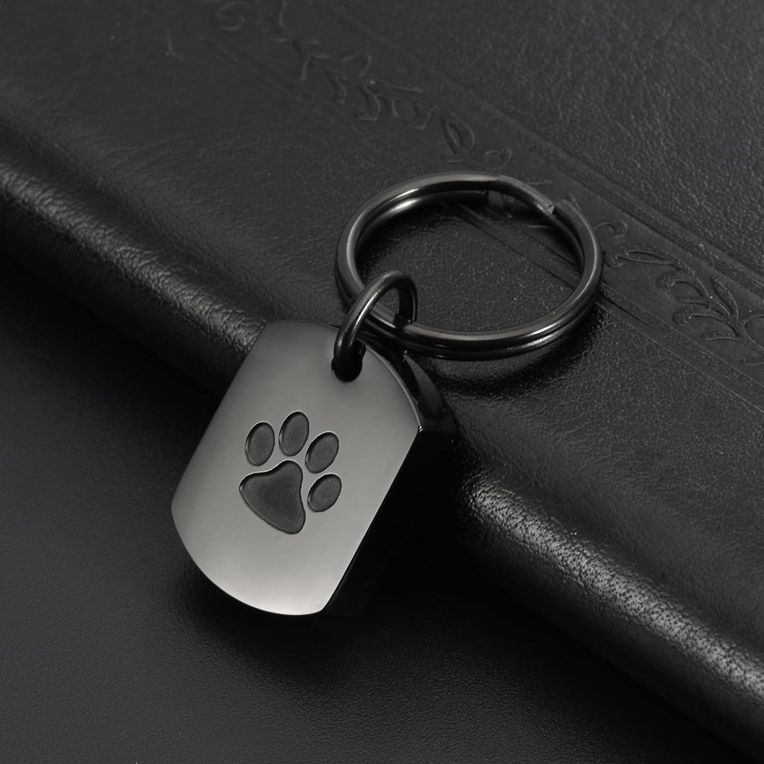 Pet Cremation Jewelry Dog Cat Paw Urn Keychain for Ashes for Women Men Memorial Keepsake Pendant