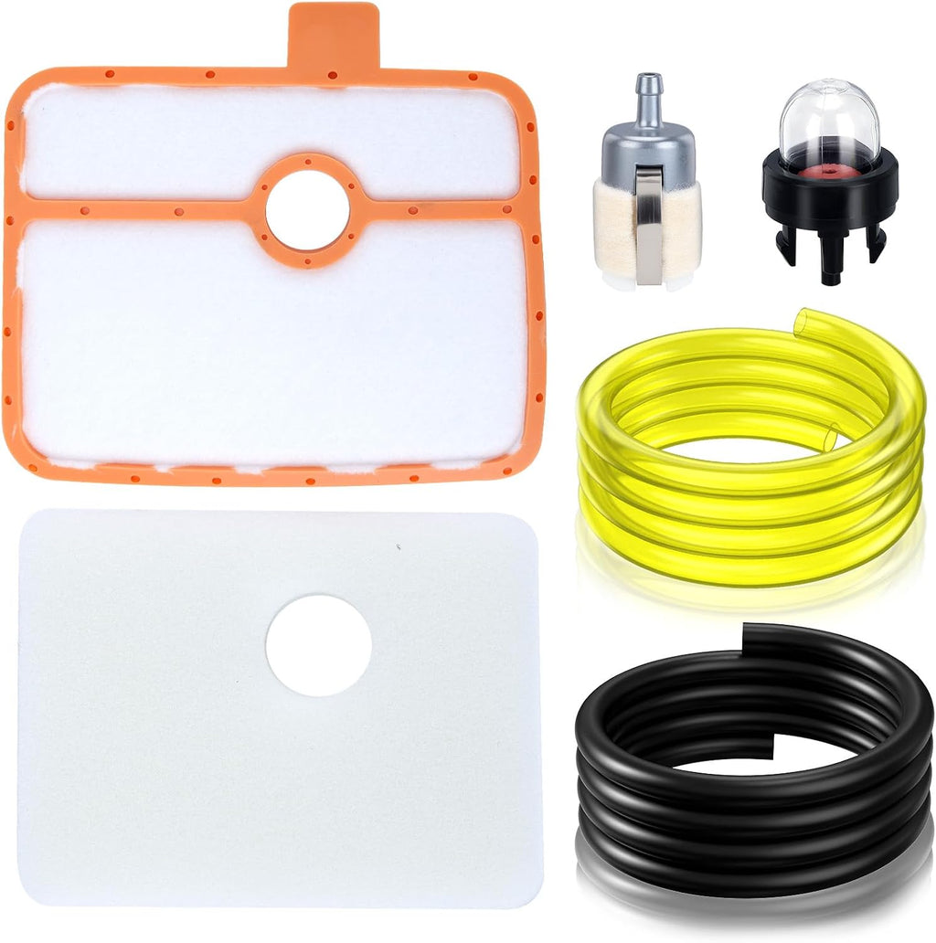 150BT Air Filter Fuel Line Tune Up Kit Compatible with Husqvarna 150BT(2022-Present) 345BT Leaf Blower Models Air Filter Replace 535316301