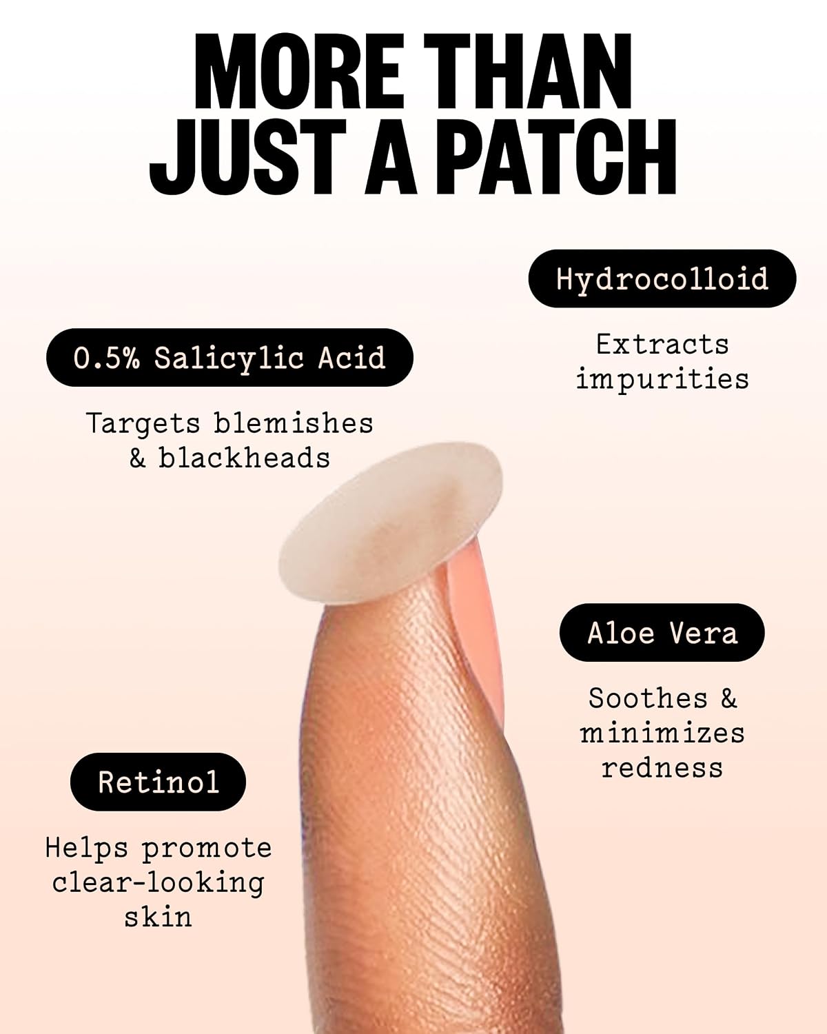 Acne Healing Dots Hydrocolloid Pimple Patches (20 count) | Fast Acting Acne Spot Treatment for Blemishes & Breakouts