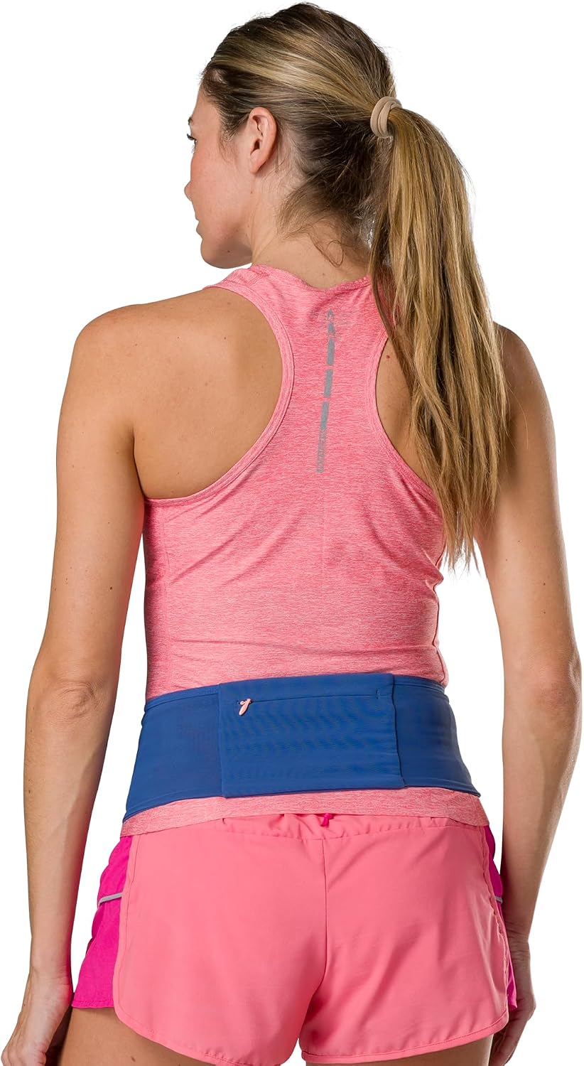 Zipster Max Running Belt, Running Belts for Women and Men, Bounce-Free Waist Pack with Extra Large Zipper Pocket