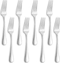 Premium Verona 8-Piece 8-Inch Dinner Fork Set (8, Dinner Forks)