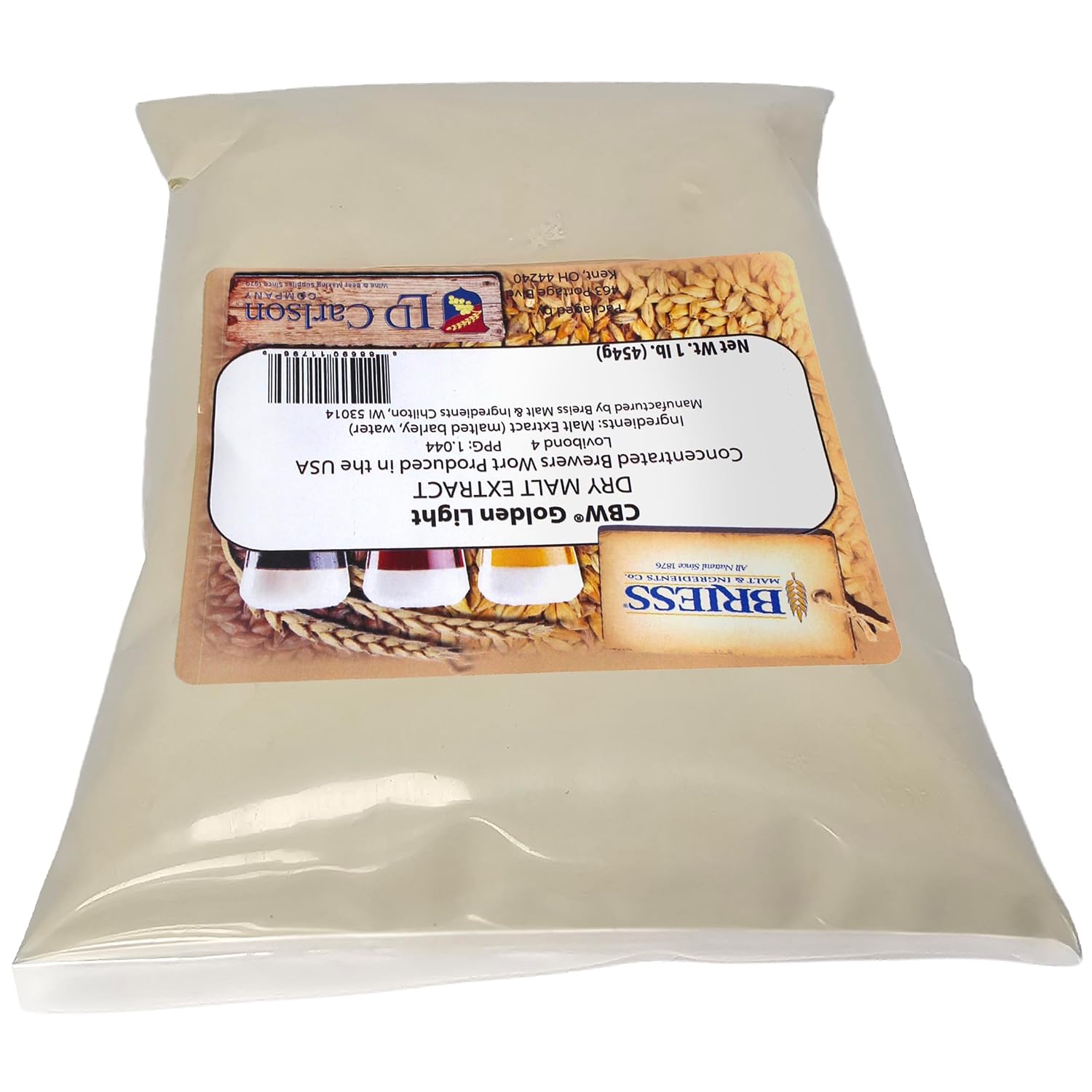 812322 - Dry Malt Extract - Golden Light - 1 lb.