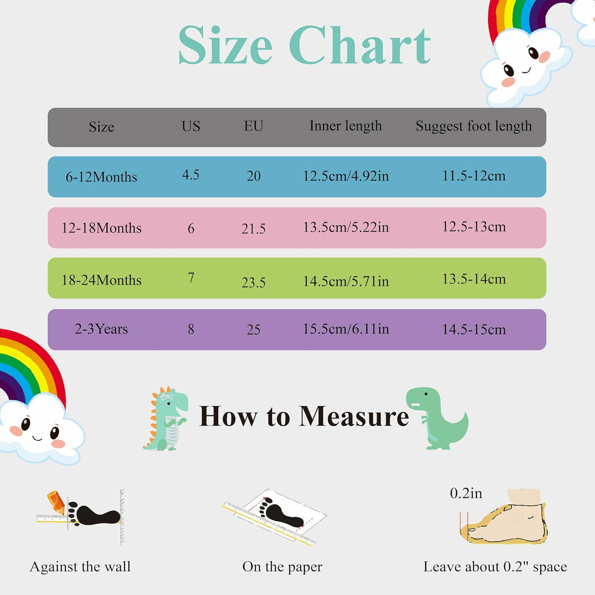 2 Pairs Baby Sock Shoes Boys Girls Non Slip Soft Rubber Sole Sneakers Toddler Infant Slip On Slippers First Walking