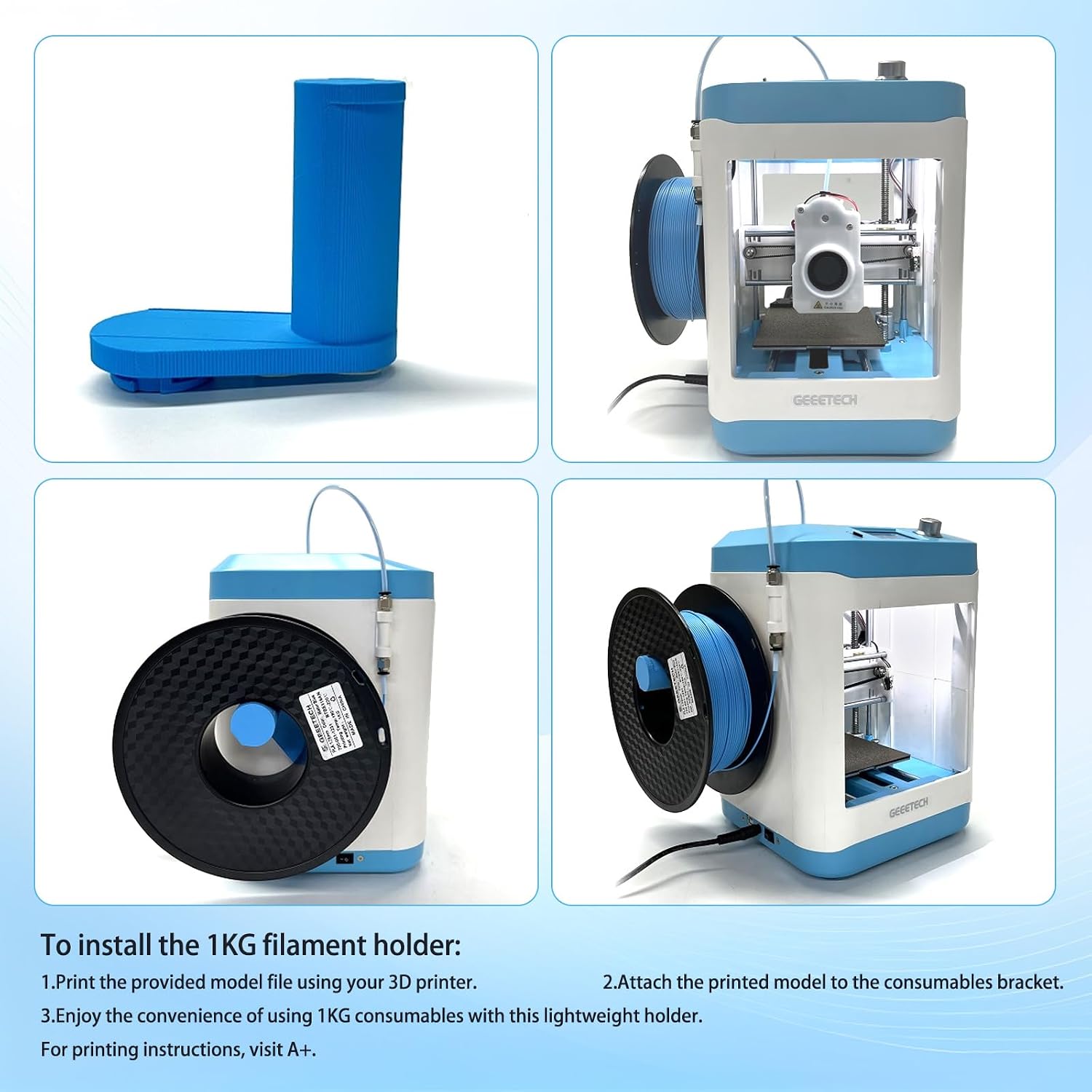 3D Printer for Kids and Beginners,Geeetech Mini 3D Printers with Auto Leveling,High Speed and Fully Open Source,Fully