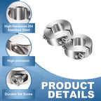 MECCANIXITY 2Pcs Double Split Shaft Collar, 18mm Bore 36x13mm(ODxT) Silver