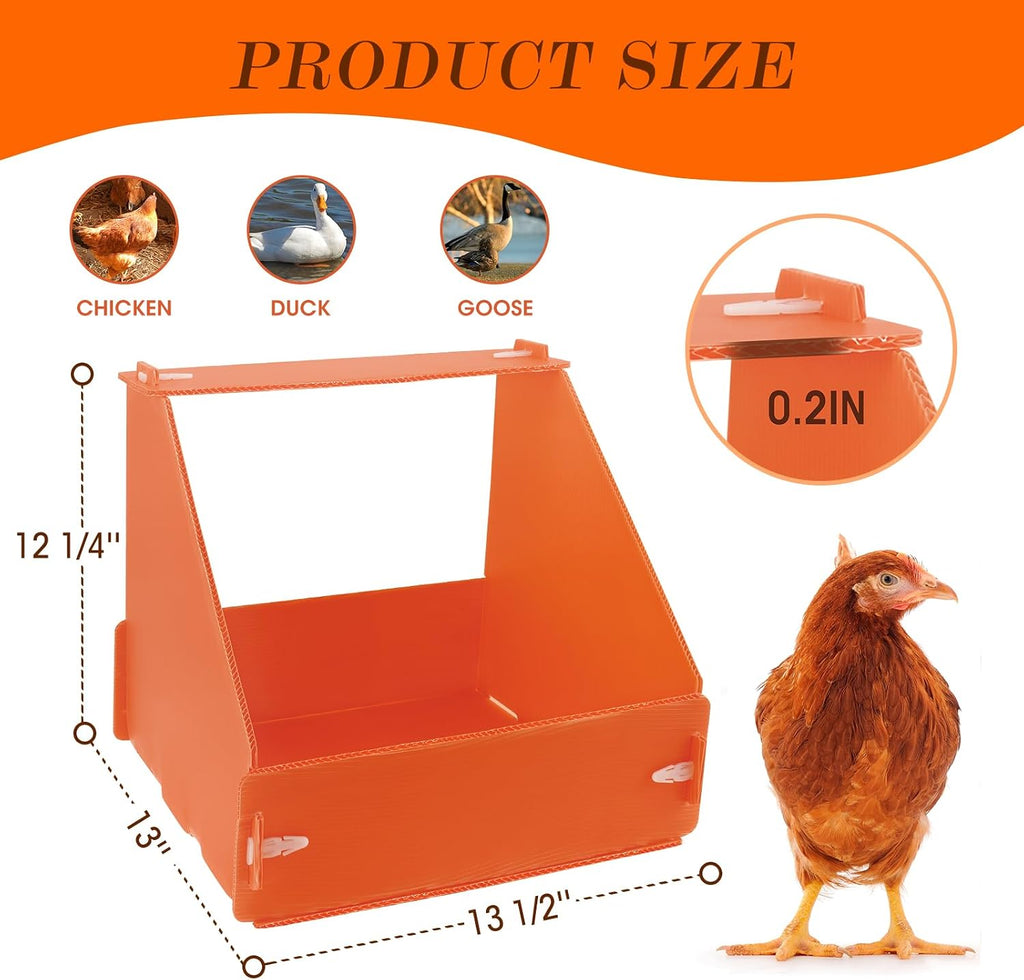 6 Pcs Chicken Nesting Boxes, Durable