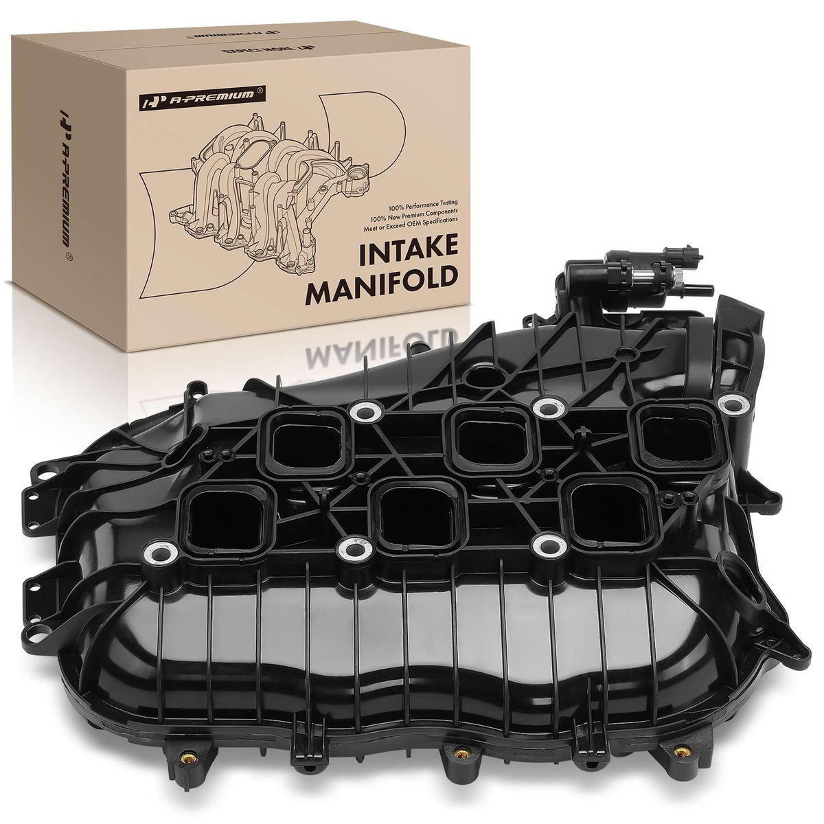 A-Premium Upper Intake Manifold Compatible with Chevrolet, Cadillac, Buick