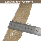2" Wide Natural Burlap Fabric Roll, 10 Yards Jute Ribbon