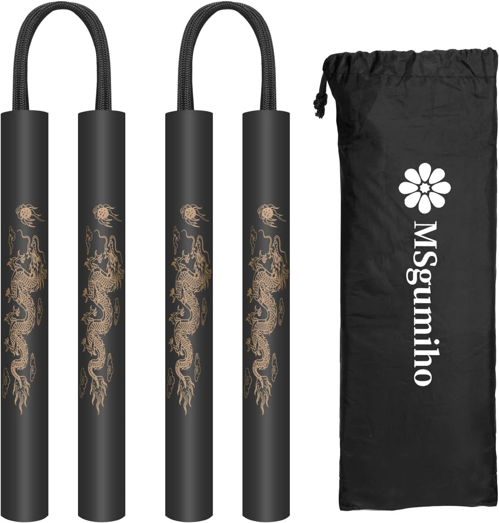Nunchucks Cord Nunchakus Safe Foam Rubber Training Nunchucks with Cord 2PCS for Kids & Beginners Practice and Training
