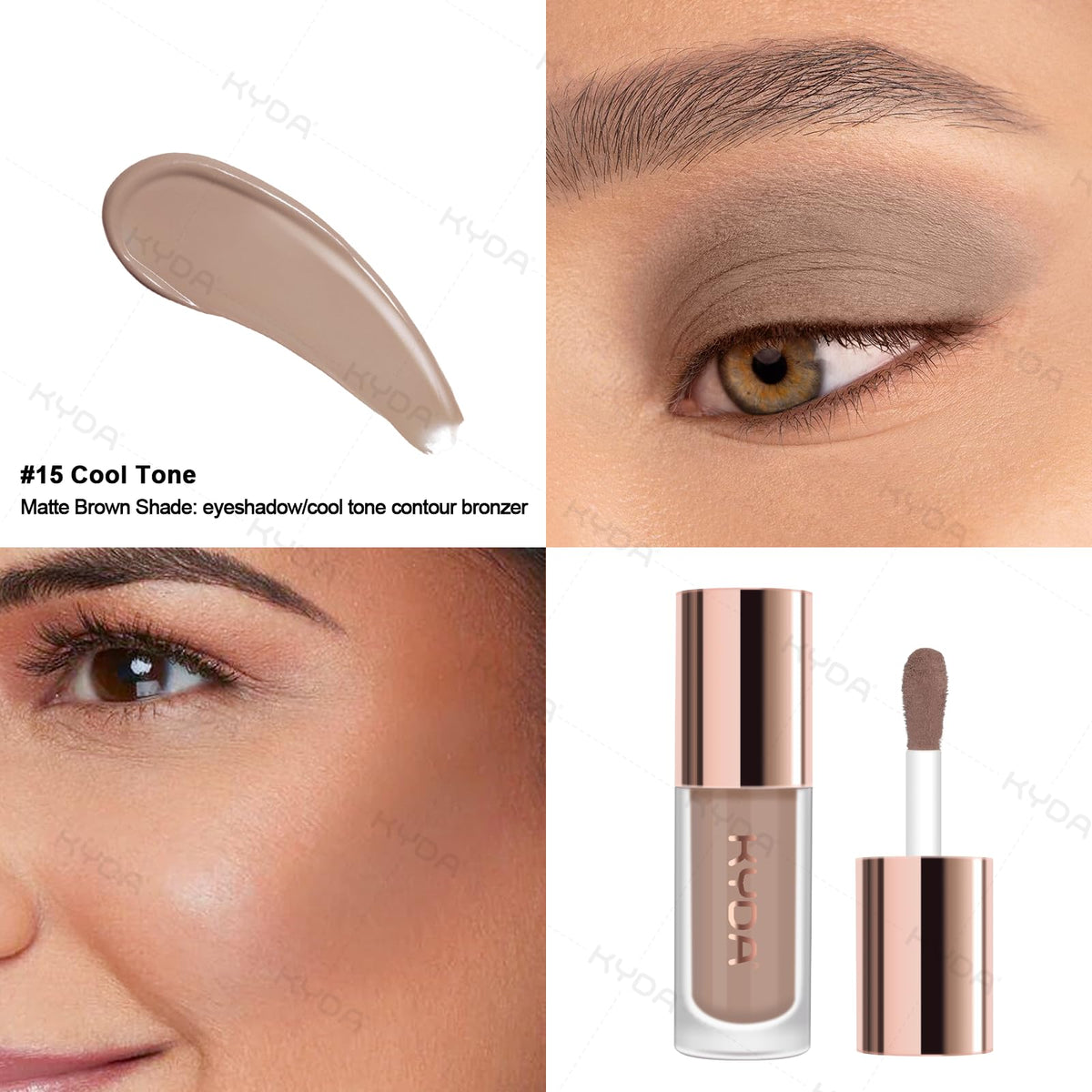 Liquid Matte Eyeshadow, Cool Grey Brown Eyeshadow