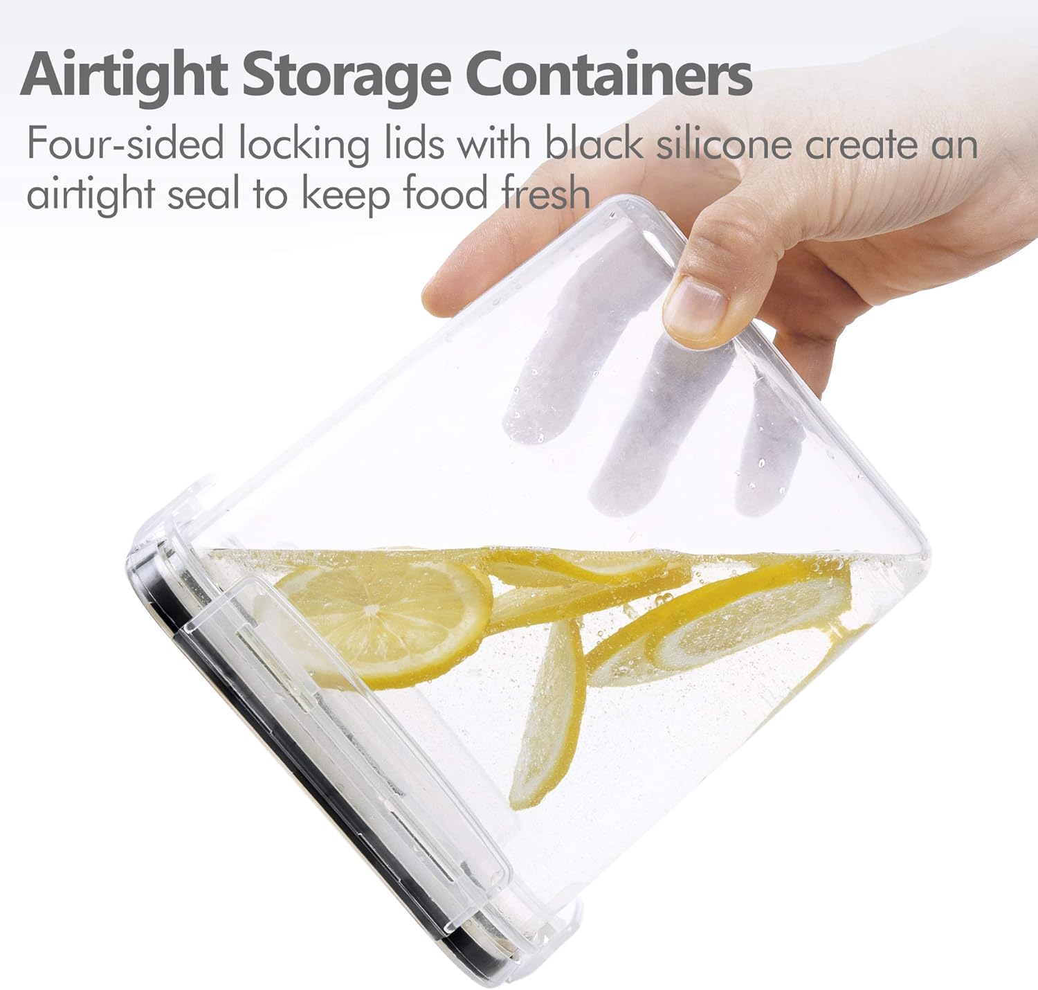 Airtight Food Storage Containers with Lids, 8 PCS Plastic Storage Canisters for Kitchen & Pantry Organization,Dry