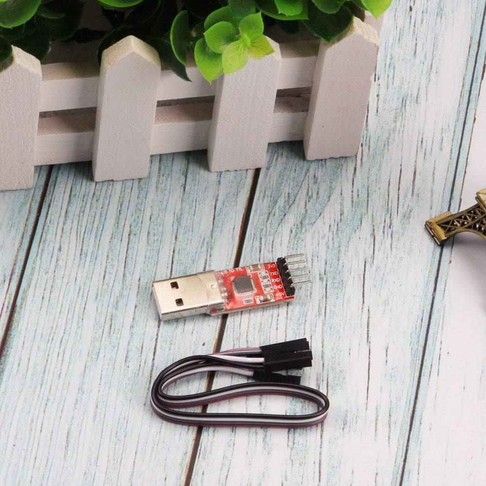 Ximimark 4Pcs USB 2.0 to TTL UART 5PIN Module Serial Converter CP2102 STC PRGMR Free Cable