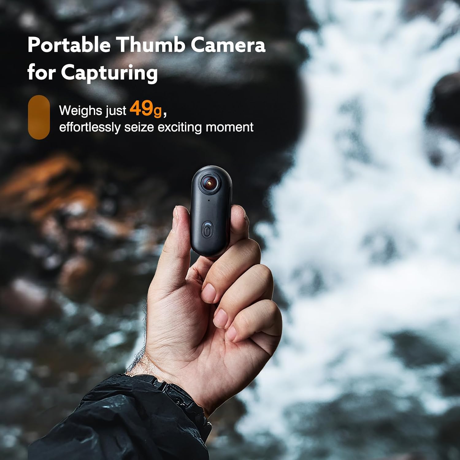 Z10 4K Action Camera, 64GB Wearable Sports Camera with Waterproof Case, Magnetic Clip, Small Body Cam for Cycling