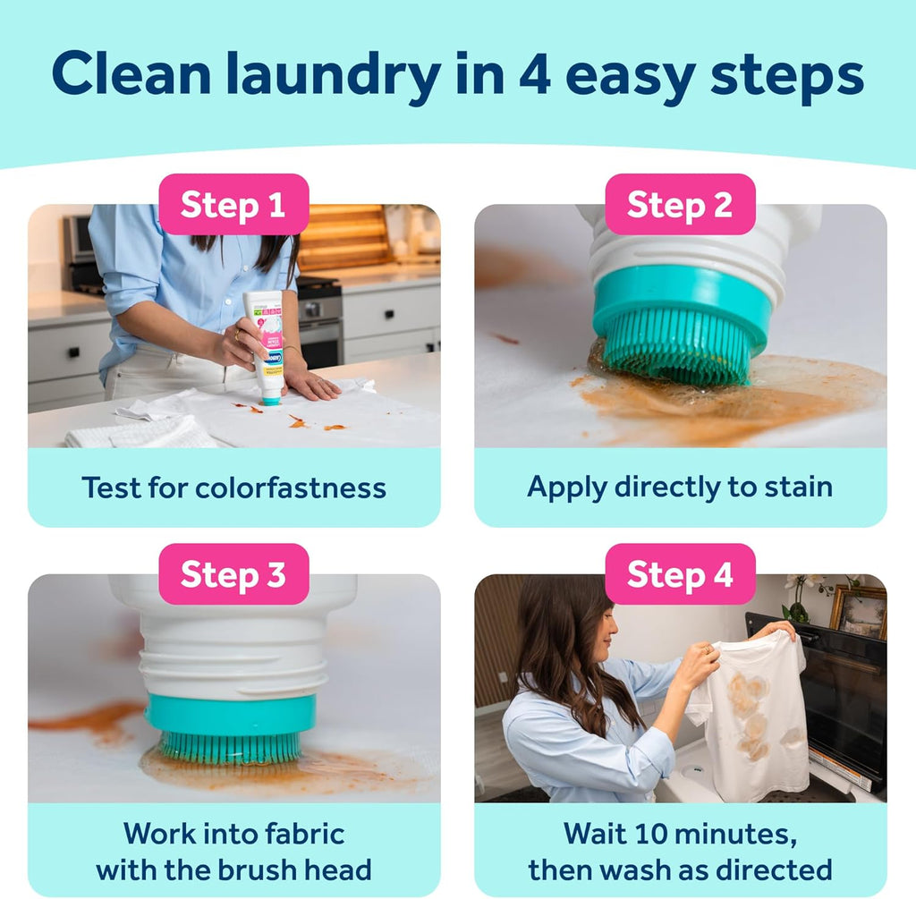 Laundry Stain Remover & Scrubber, Bio Enzyme Formula, 8.4 Fl Oz