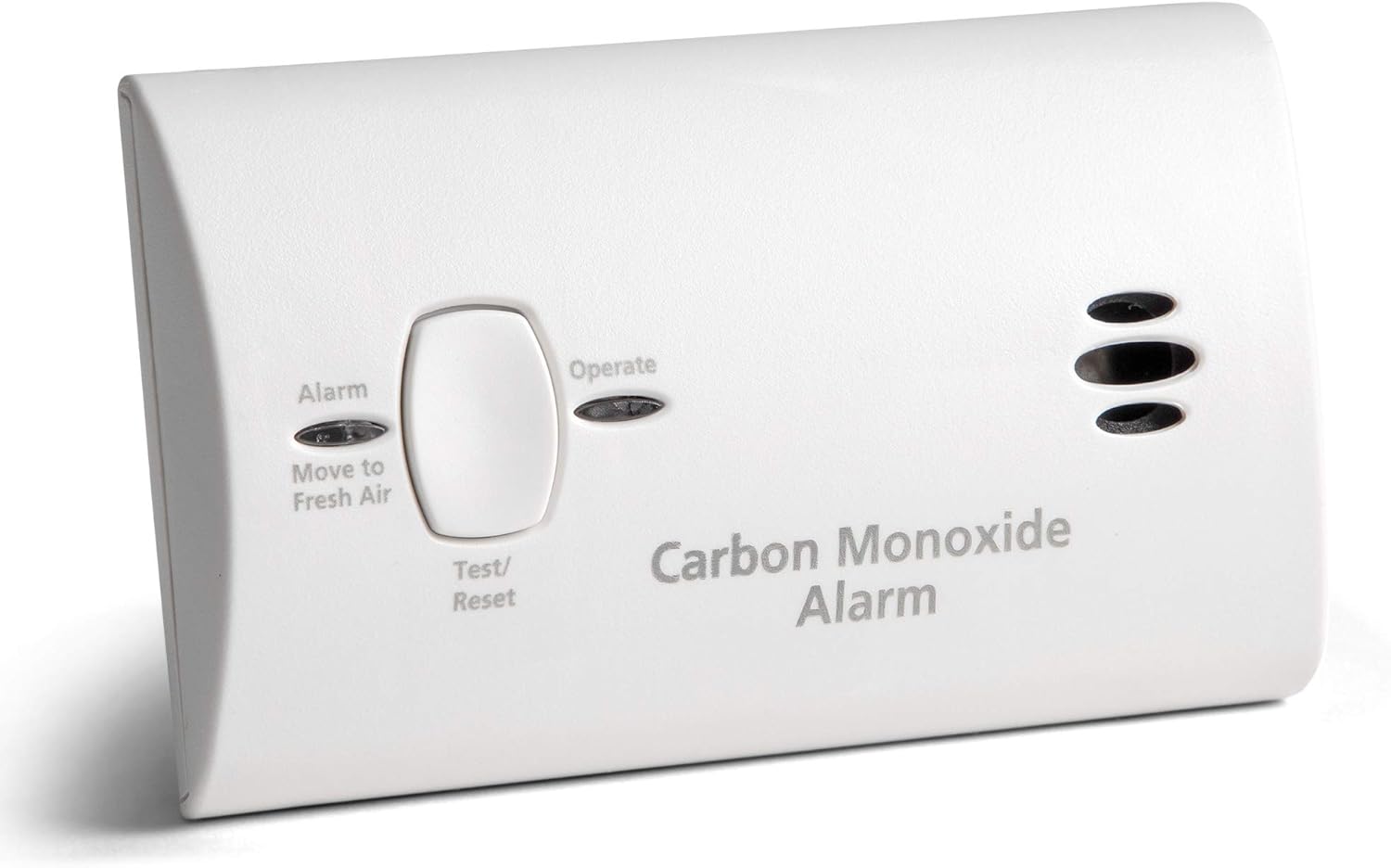 Carbon Monoxide Detector, AA Battery Powered, Portable for Travel or Home, 85 dB Alarm, LED Status Indicators, 3rd