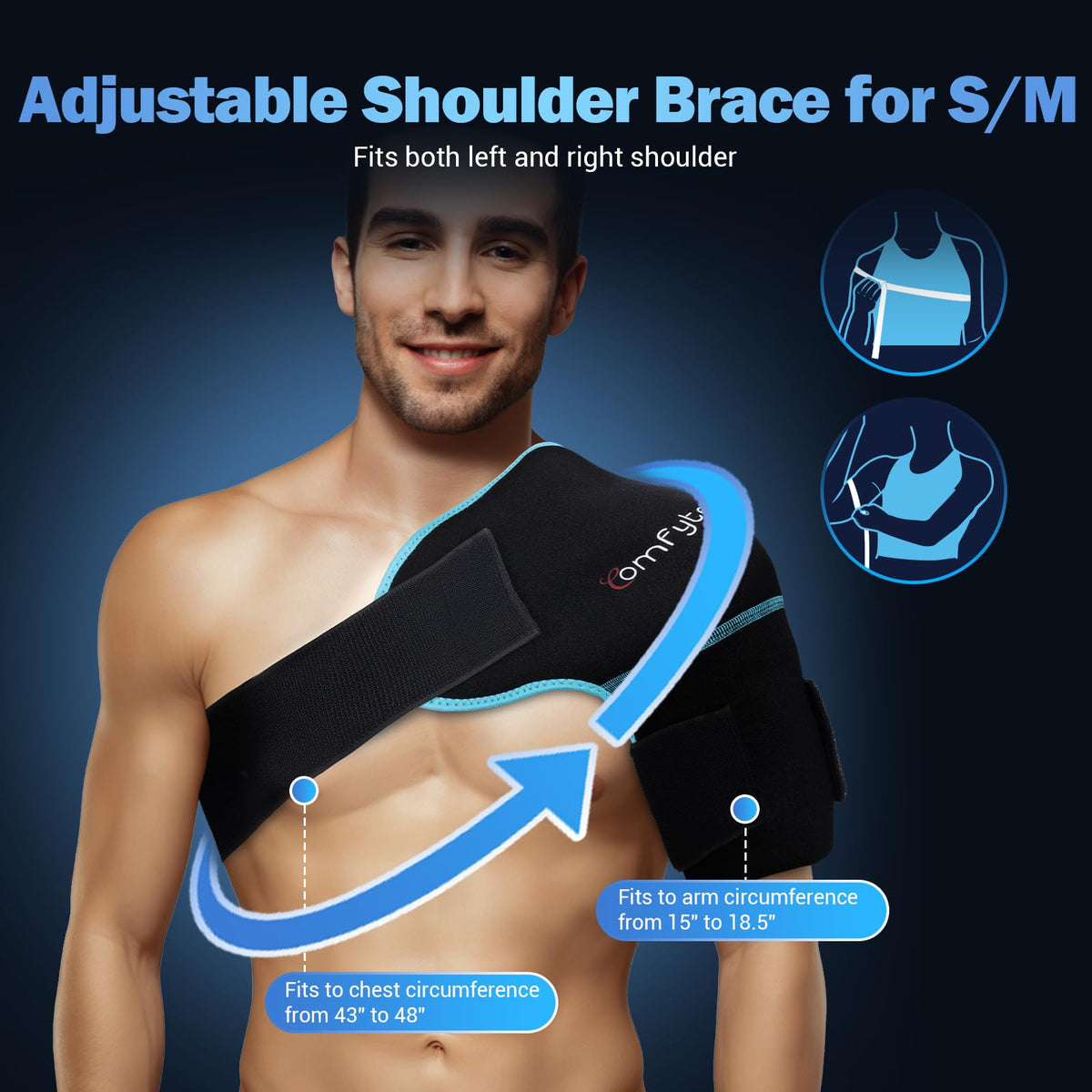 Shoulder Ice Pack Wrap, Shoulder Brace for Shoulders Pain Relief