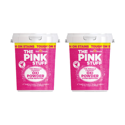 The Pink Stuff Miracle Laundry Powder Stain Remover for Colors 35 Oz 2 Pack