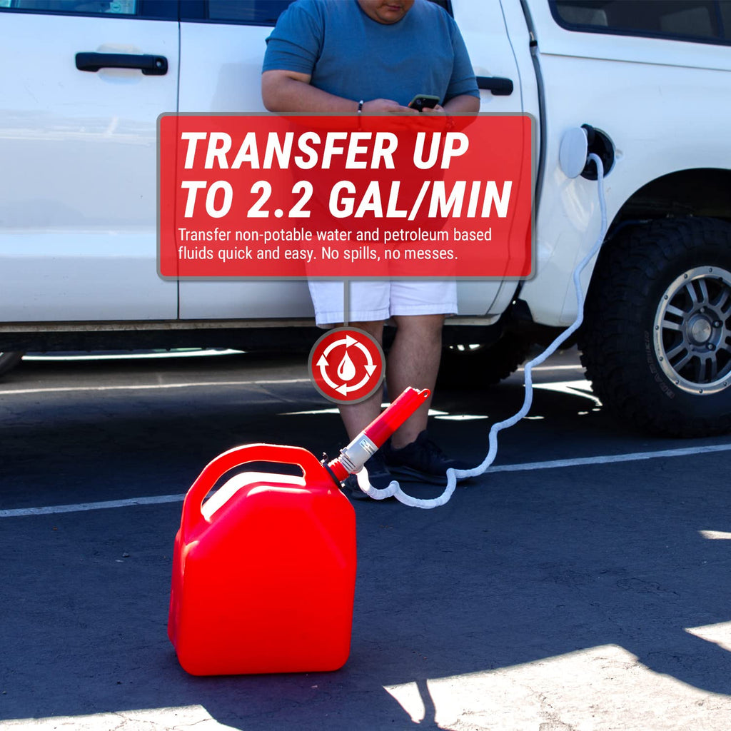 TERA PUMP Gas Diesel E15 to E85 Battery Powered Transfer Pump
