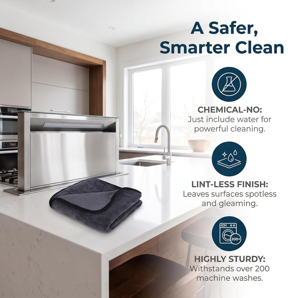Javer Microfiber Window Cleaning Cloth XXL 24x16 Inch Microfiber Towel