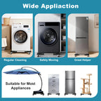 Furniture Dolly Adjustable Mini Fridge Stand with Wheels Washing Machine Stand Mobile Roller with 4 Locking Swivel