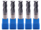 SEFHLI 4 Flute Solid Carbide Square End Mill Set(5Pcs, 7/16"), AlTiN Coated