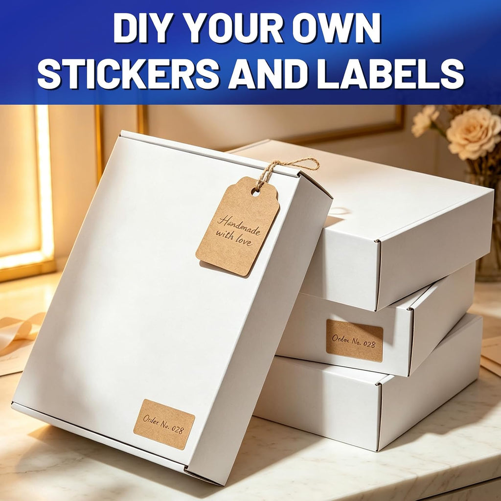 14x8x5" Shipping Boxes 20 Pack White Corrugated Cardboard Box