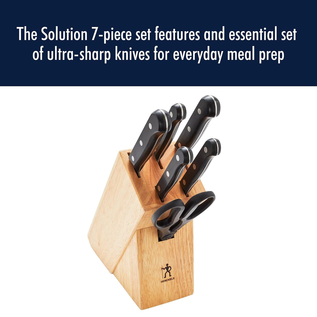 Solution 7-Pc Knife Set, Razor-Sharp, German Engineered