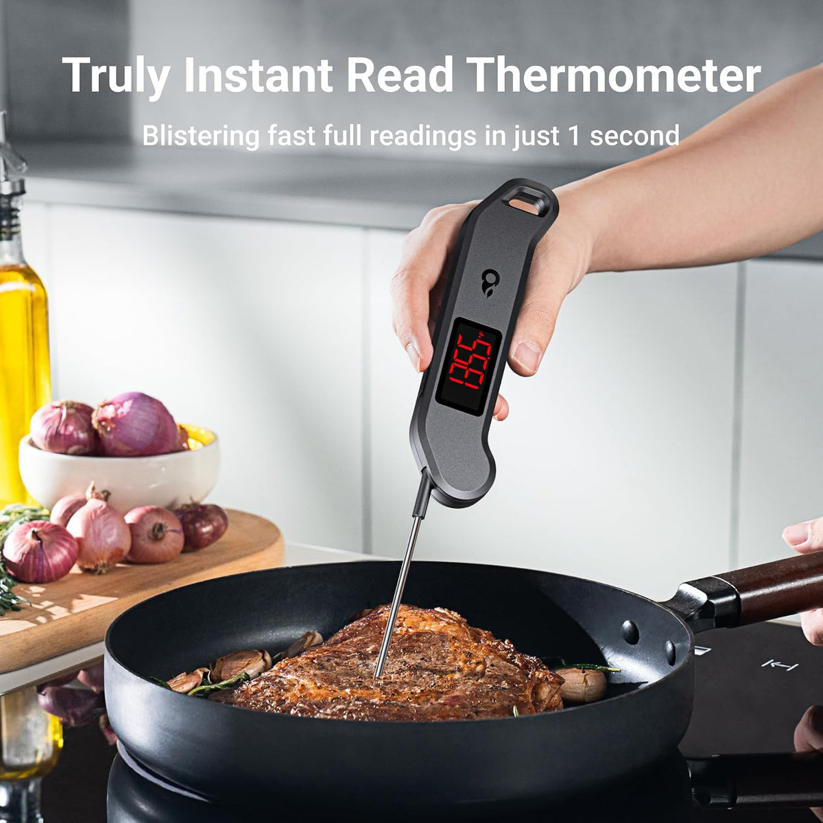 1 Sec Professional Digital Meat Thermometer, ±0.5℉ Accuracy