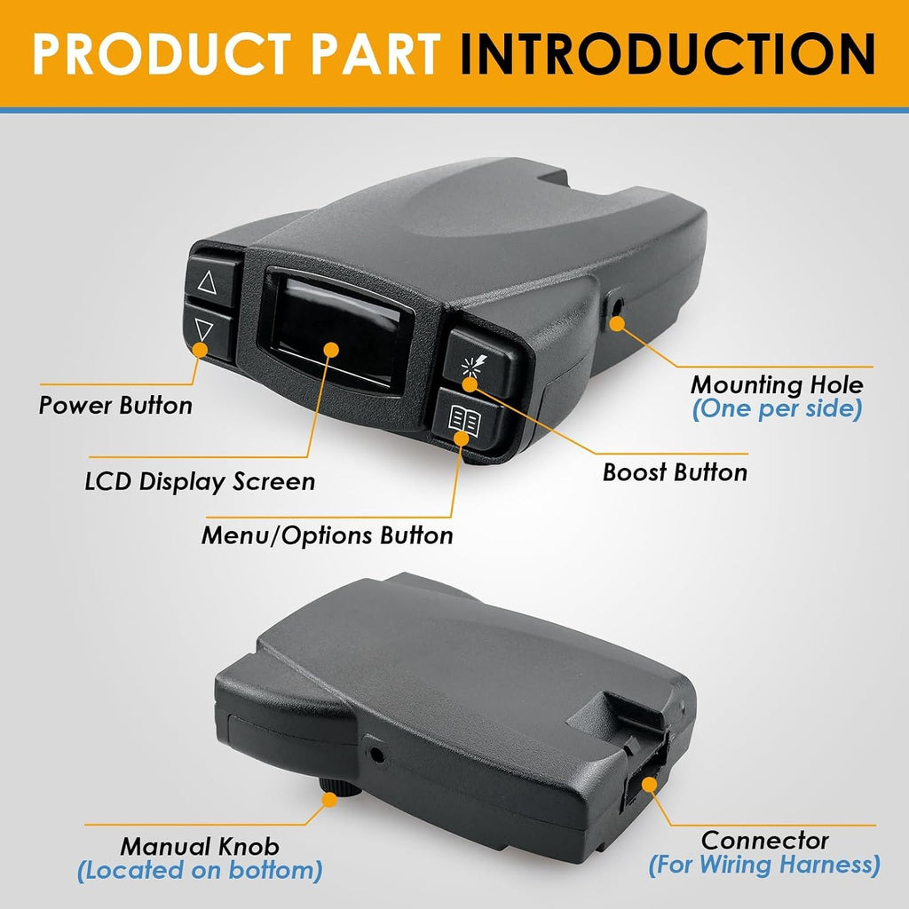 90195 Electric Proportional Trailer Brake Controller is Designed to Seamlessly Fit Silverado, Ram, Tacoma, F150