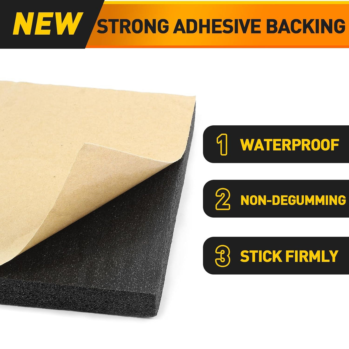 12"×12"×3/4" Thick Self Adhesive Foam Padding Sheet (4PCS)