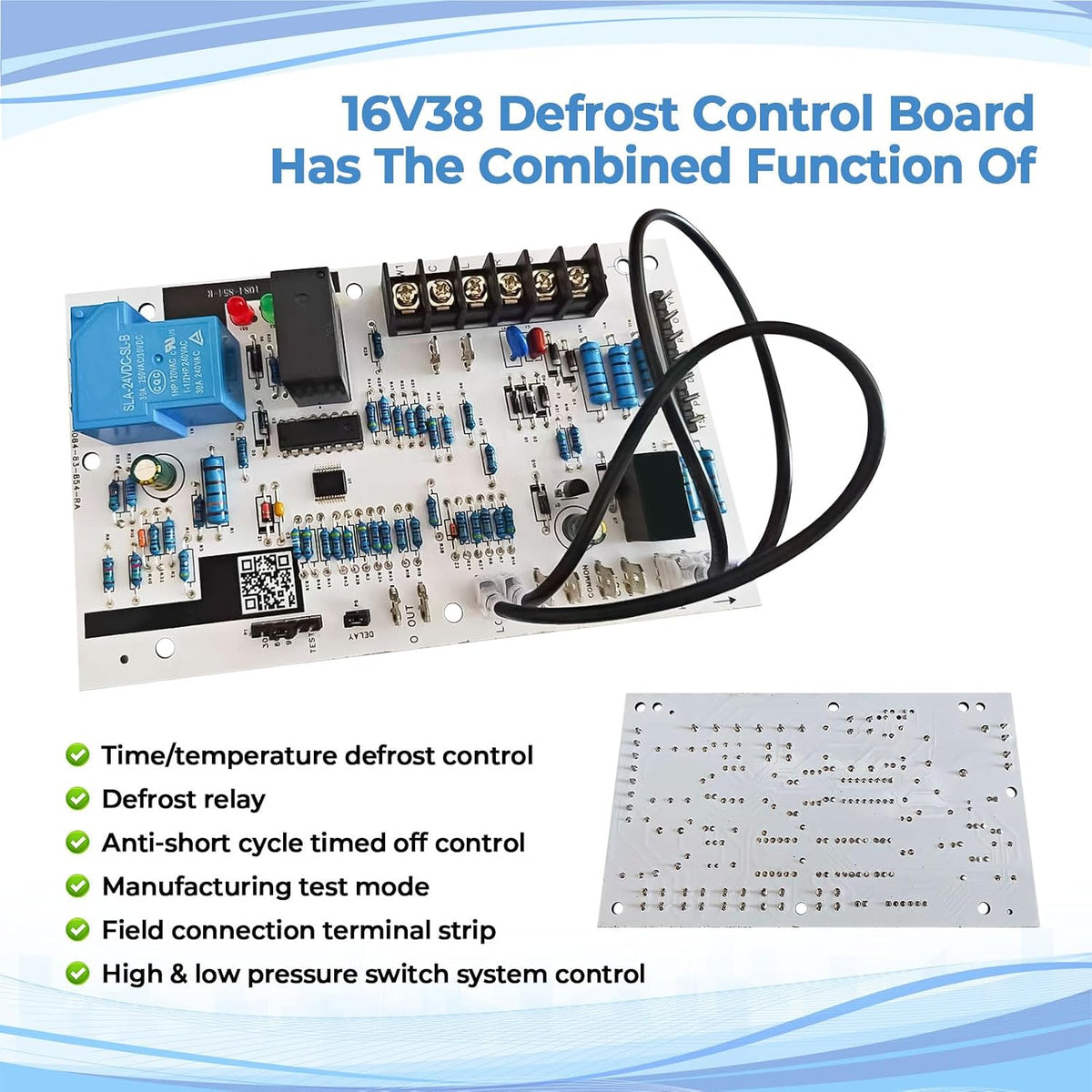 16V38 Upgraded Defrost Control Board Compatible with Lennox