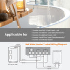 SURAIELEC WiFi Pool Timer, 40Amp 2HP, 120/240/277VAC, Smart Pool Controller