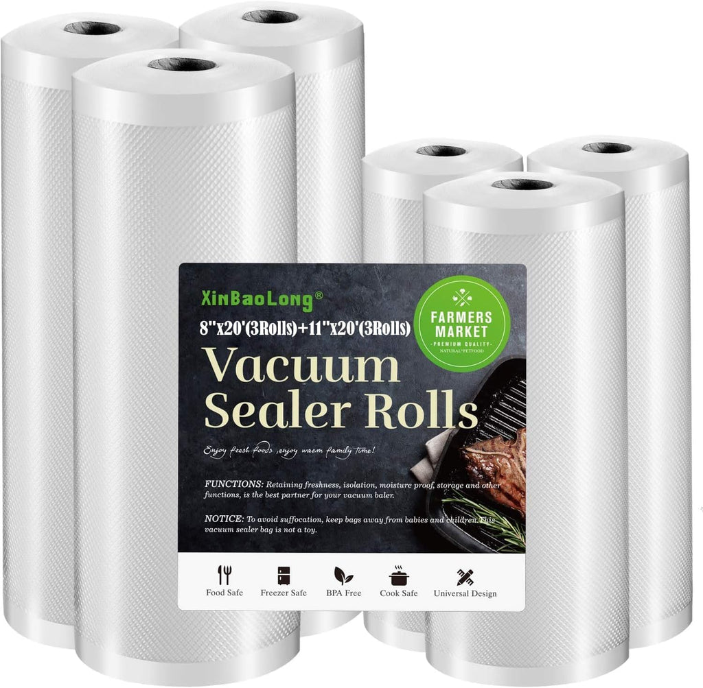 Vacuum Sealer Bags For Food 6 Pack, Kitchen Essentials