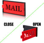 Mailbox Flag Replacement – Red Durable All-Weather Plastic Flag for Brick & Stone Mailboxes – Universal Mail Alert