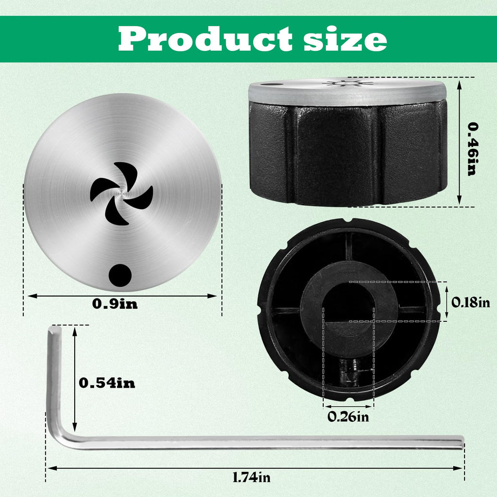 SV08355 Range Hood Replacement Knob for Broan Vent a Hood Knobs E60 E64