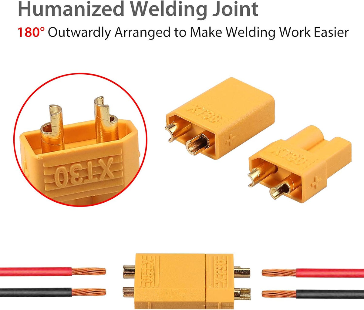 AUTOUTLET 20PCS 10Pairs XT30 Bullet Connectors