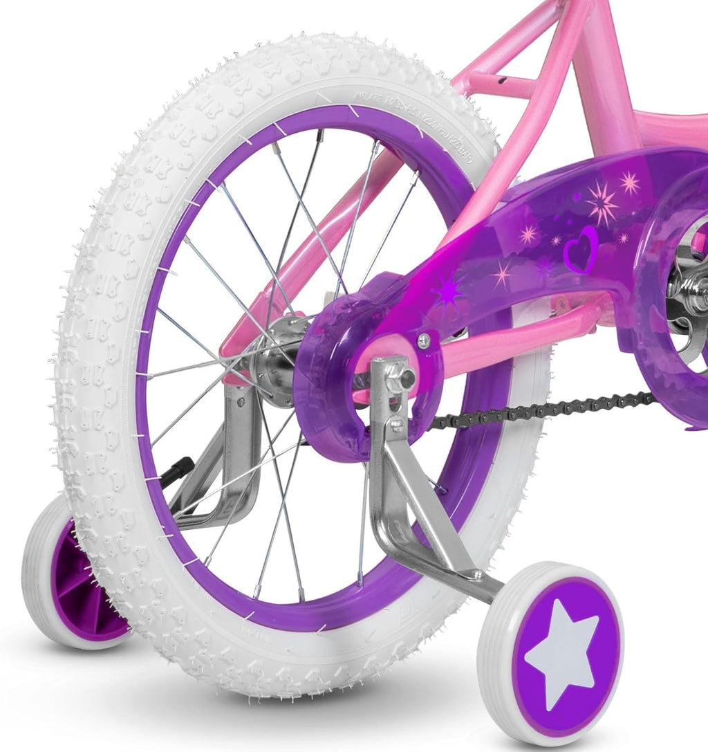 Girls Kids Bike 14 16 18 Inch Children Bicycles with Training Wheels | Toddler 3-9 Years Old with Training Wheels