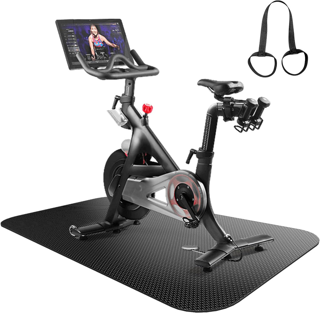 Treadmill Mat,Bike Mat,Stationary Bike Mat,Foldable Treadmill Mat for Hardwood Floors and Carpet.for Exercise
