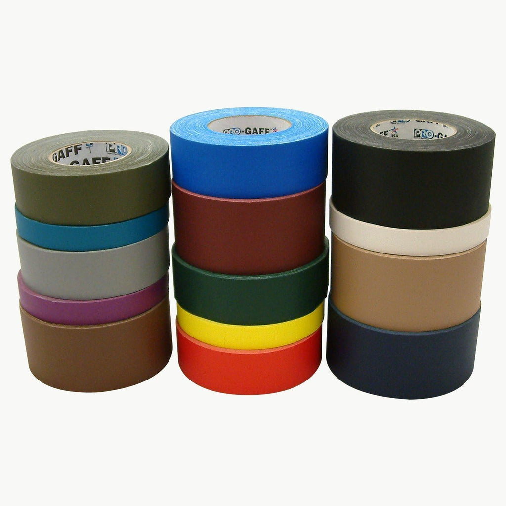 Gaff / Gaffers Tape .5, 1, 2, 3, & 4 Inch Widths X Variable Lengths, 2 Inch, Black