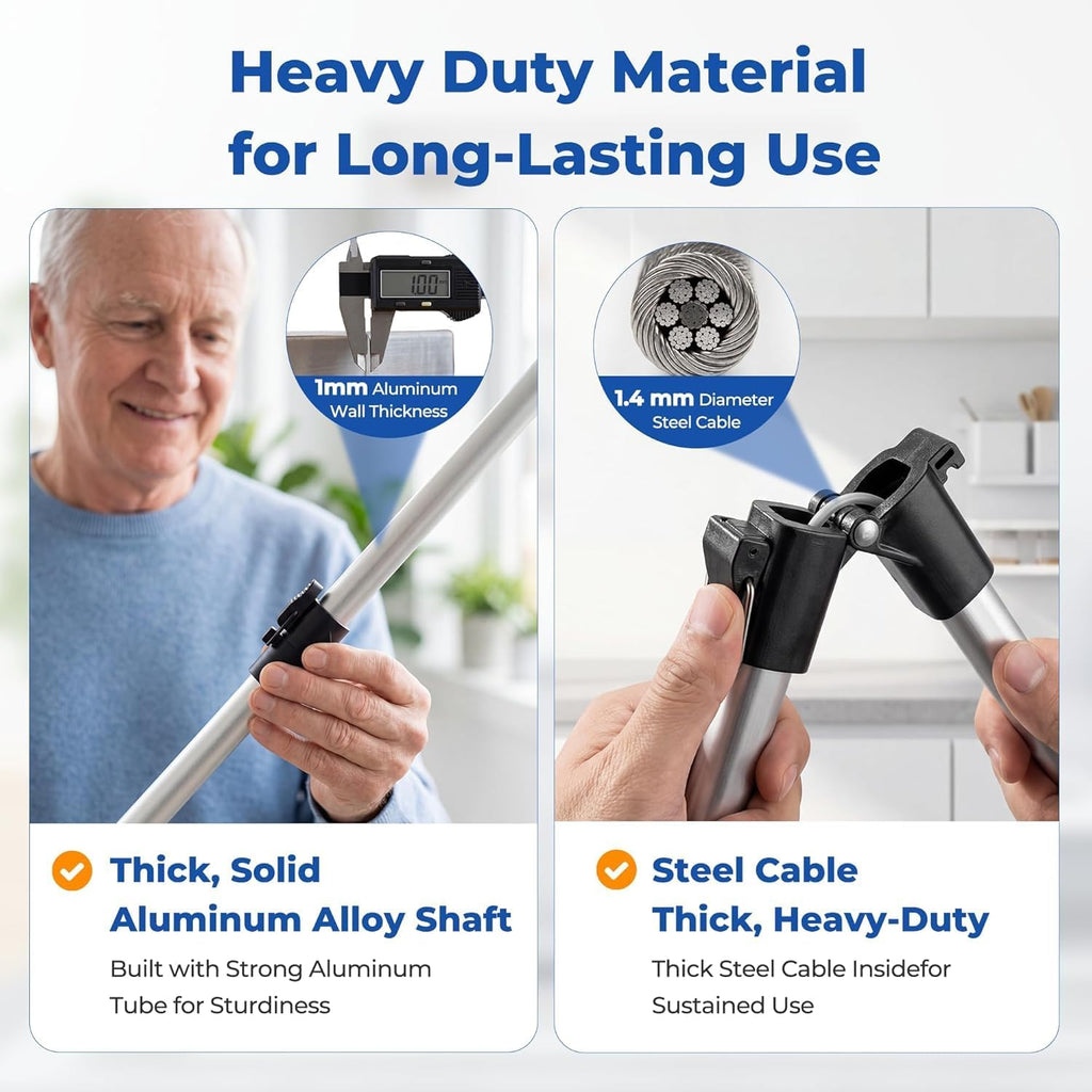 2 Pack 36" Magnetic Grabber Reacher Tool, Extra Long Reacher Grabbers, Easy Foldable Trash Pickup Tool, Heavy Duty