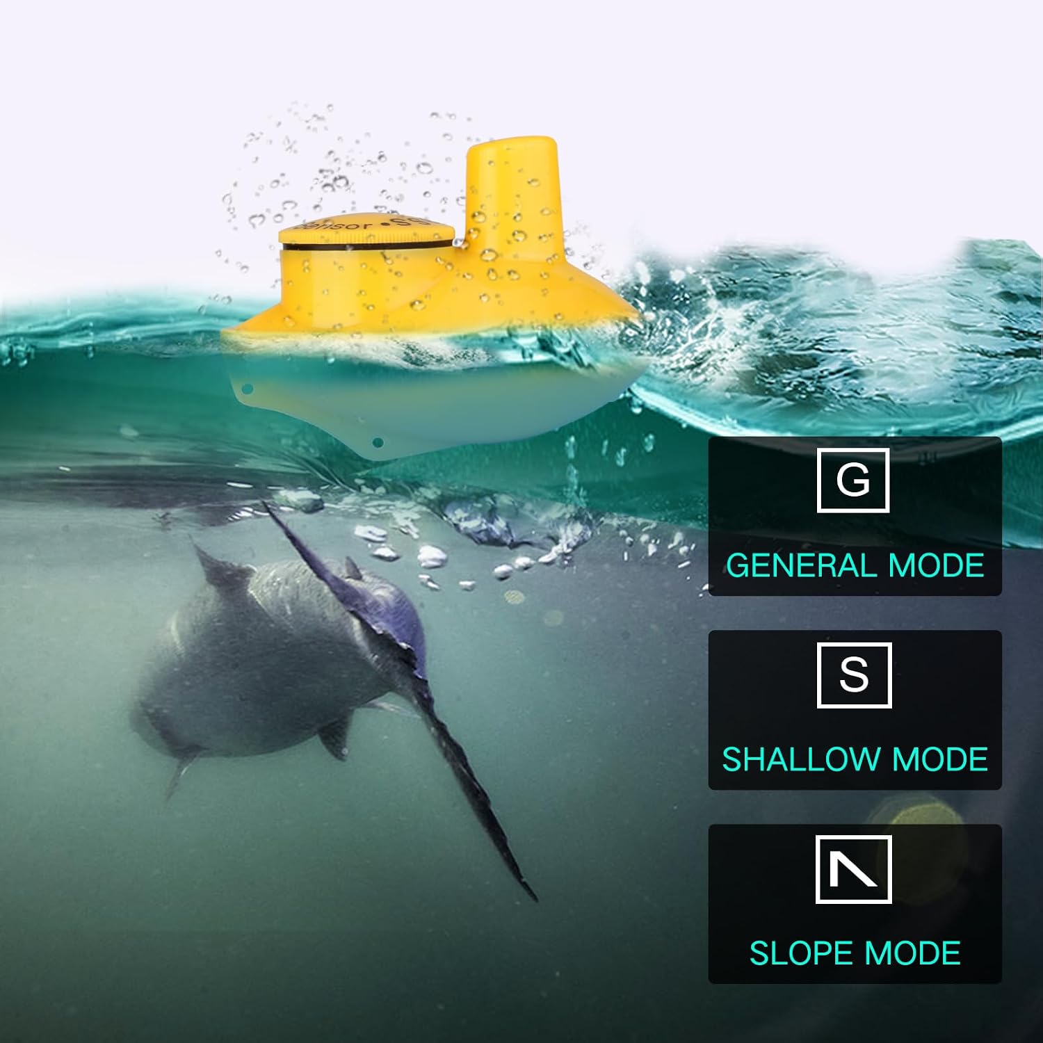 Kayak Portable Fish Depth Finder for Boats and Bank | Wireless Handheld Fish Finders with Transducer Castable Fishing