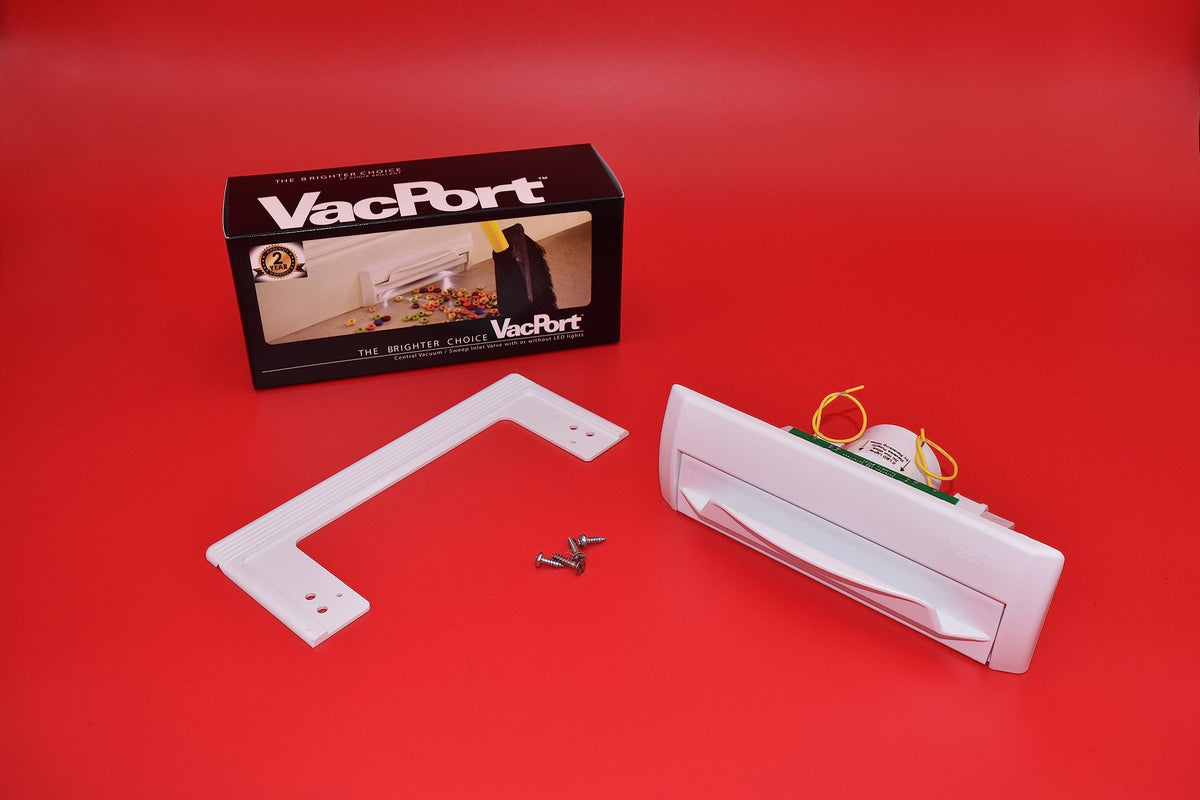 VacPort Sweeper Pan for Central Vacuum Cleaners (White)