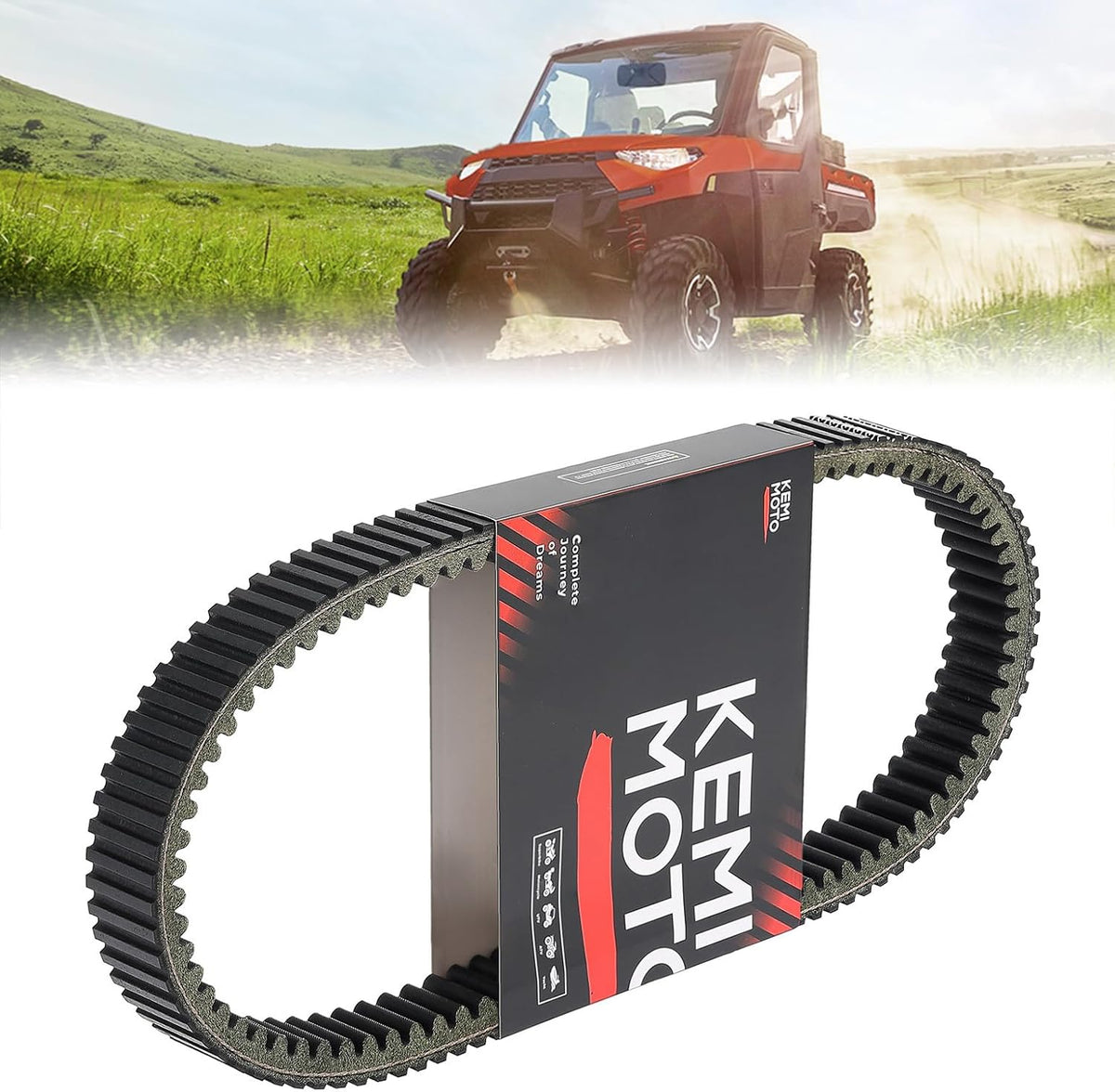 KEMIMOTO UTV Heat-Resistant Drive Belt Replace #3211186