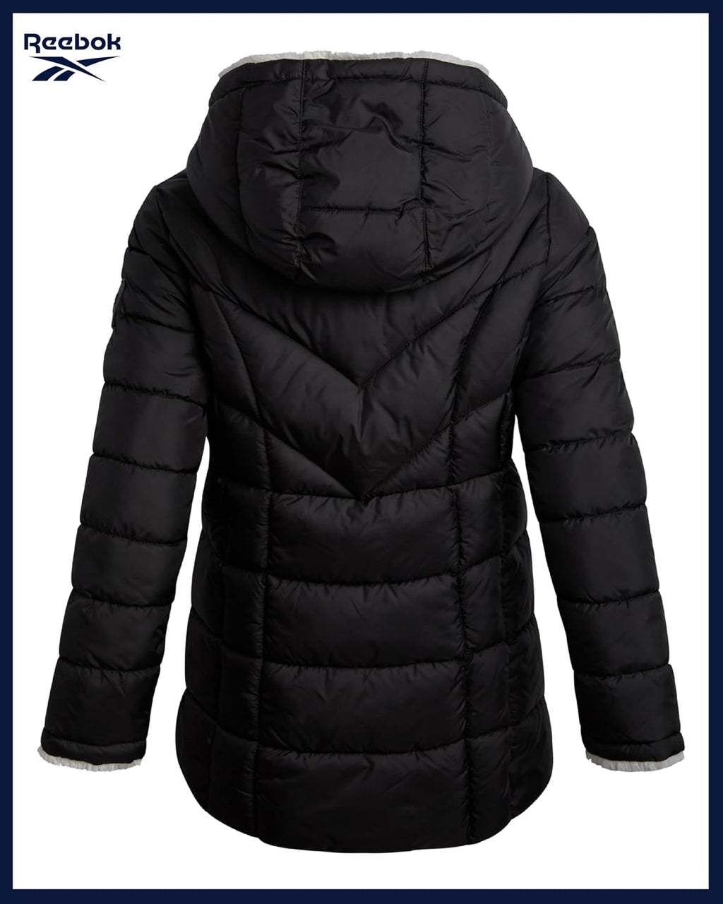 Girls Reversible Puffer Jacket, Fur Lined, Wind & Water Resistant | Two Stylish Looks in One, Soft Faux Interior for