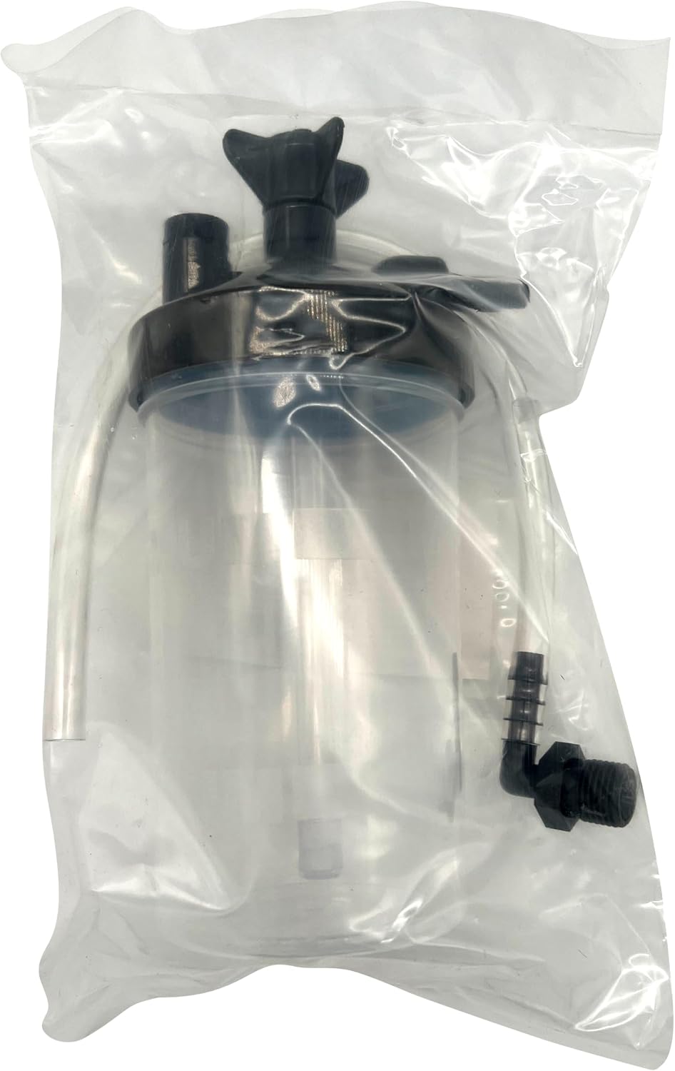Oxygen Humidifier Bottle, 350ml with Safety Valve and 12 inch Adapter Tubing – OTC Accessory Compatible with Many