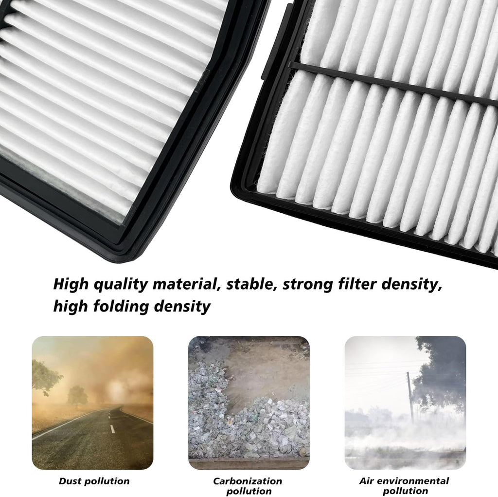 Cabin and Engine Air Filter Fits for Santa Fe Hybrid 2021-2025 2026, Sonata Hybrid 2020-2026, Tucson Hybrid