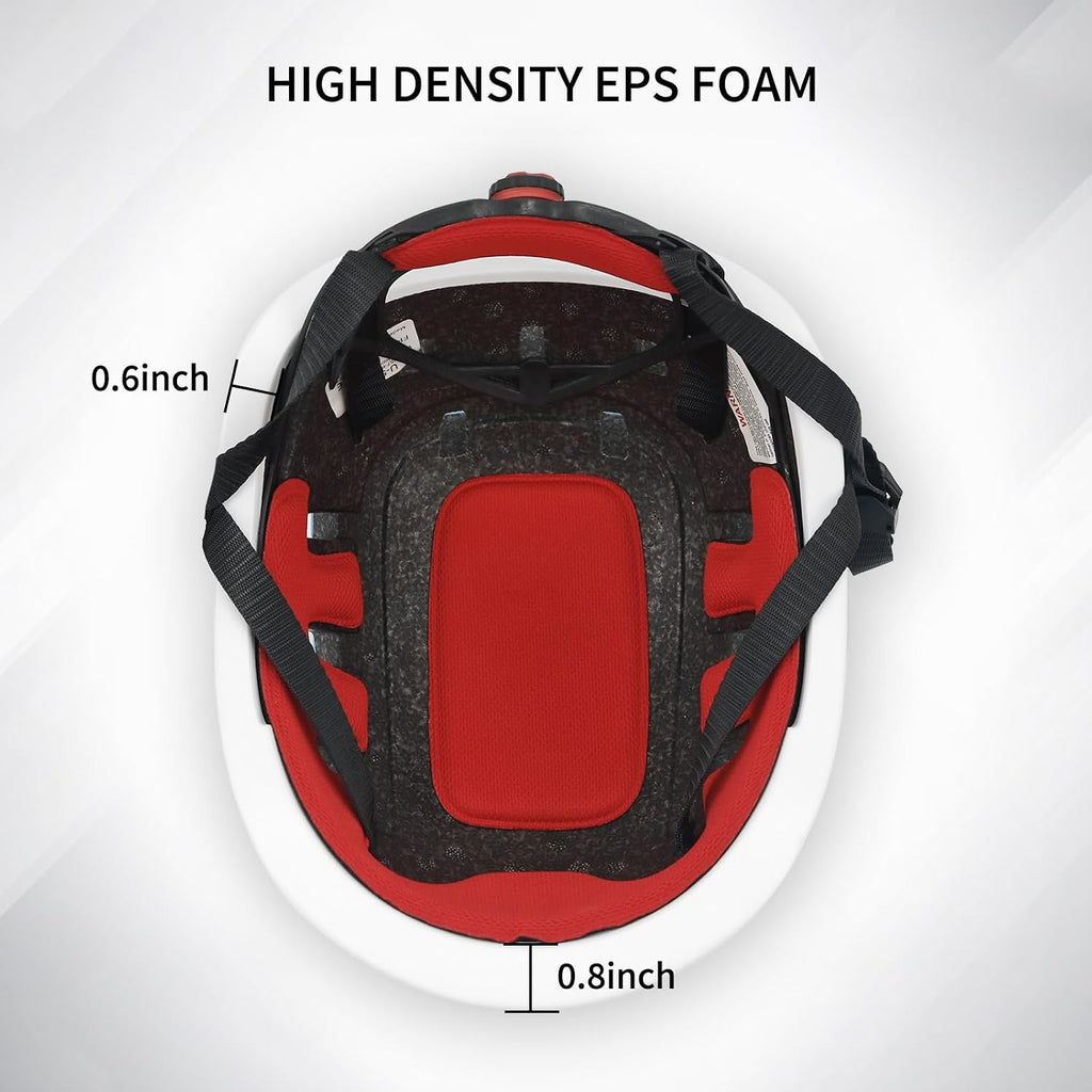 Climbing Helmet EN 12492 Certified Half Dome Helmet Ultralight Design with 11 Ventilation Ports & Headlamp Clips for