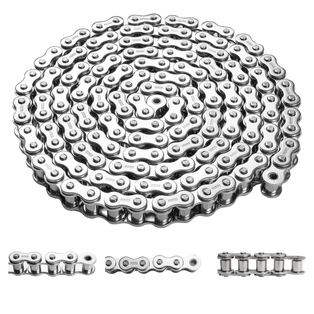 Universal Heavy Duty #60 Stainless Steel Roller Chain 10 Feet